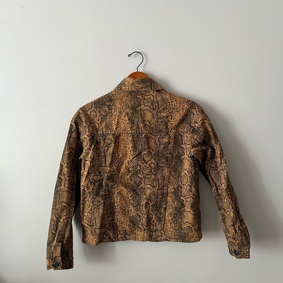 Free People Denim Snakeskin Jacket - Picture 5 of 5